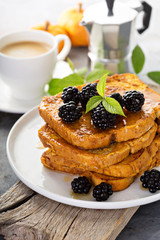 Pumpkin french toast
