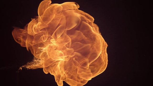 Fireball in slow motion; shot on Phantom Flex 4K at 1000 fps