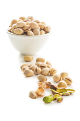 The pistachio nuts.