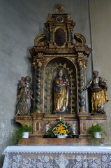 Altar in church