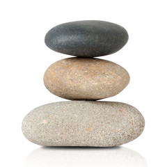 Stones Isolated on White Background, Clipping Path