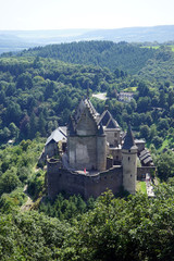 Fototapeta premium Vianden castle on the hill