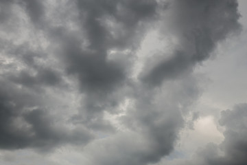 dark clouds before rain