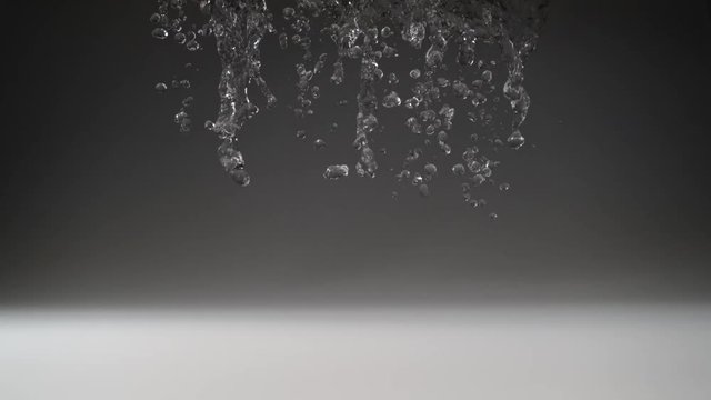 Close up water splash. Shot with high speed camera, phantom flex 4K. Slow Motion. 