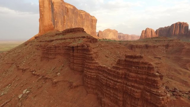 Aerial shot of Monument Valley