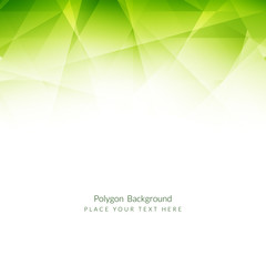 Light green color polygonal shape background