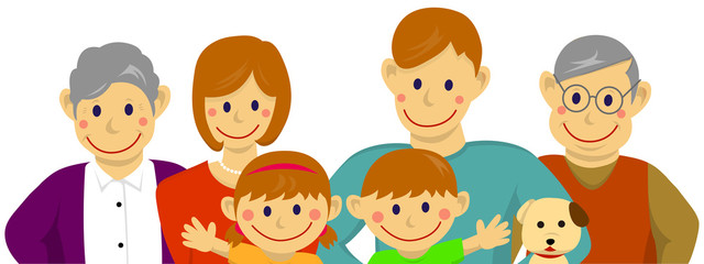 Family illustration (vector) 