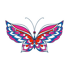 Fototapeta na wymiar Decorative butterfly