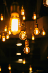 beautiful lighting decor bulb Industrial vintage style.