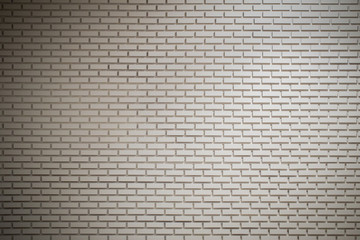 White brick wall for texture or background.