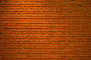 Red brick wall for texture or background.