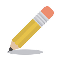 Pencil tool icon. Draw write school and instrument theme. Colorful design. Vector illustration