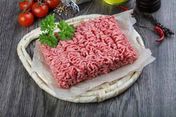 Minced beef meat