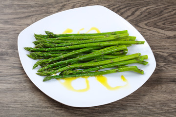 Boiled asparagus