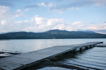 山中湖の桟橋