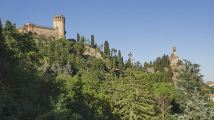 Brisighella, castle and clock tower