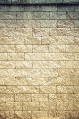Vintage fence Brick wall background texture