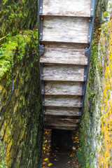Side view of old water wheel © Andy Chisholm