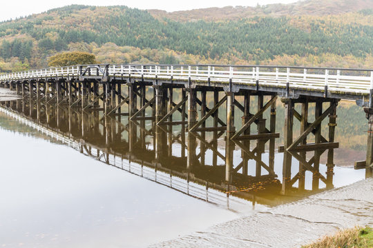 Penmaenpool toll bridge, evening