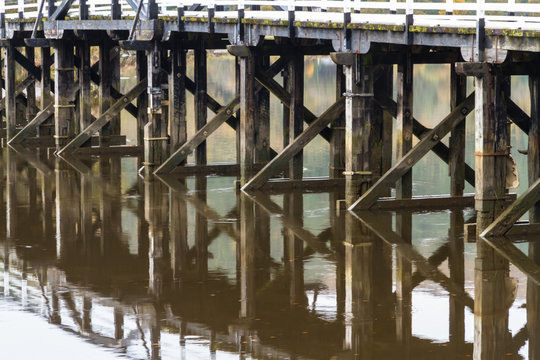 Penmaenpool toll bridge, evening