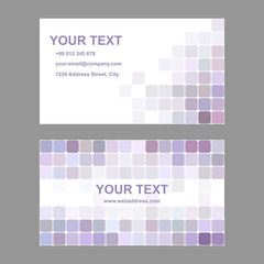 Fototapeta premium Light purple business card template design