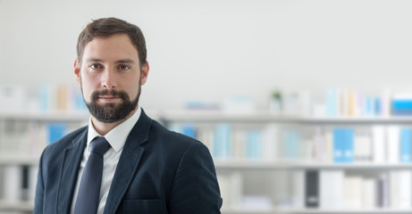 Successful businessman in the office