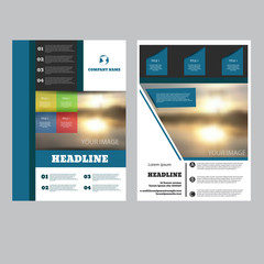 Brochure flyer design template vector leaflet cover presentation