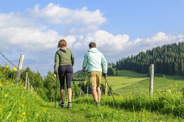 gelenkschonend trainieren beim Nordic Walking