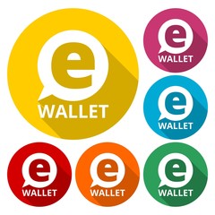 Electronic wallet icons