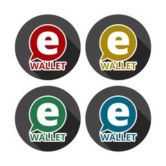 Electronic wallet icons