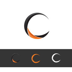 letter C - crescent like logo © raysource