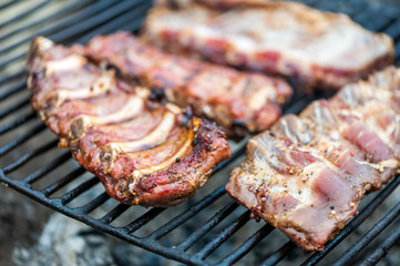 Barbecue pork ribs
