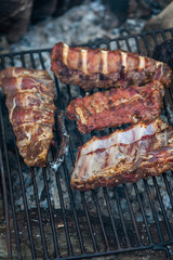 Pork ribs barbecue 