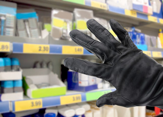 stealing in a supermarket