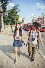 Young Asian Tourists