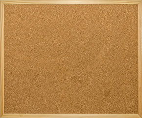 Close-up of wooden pinboard with copyspace. Wooden frame. isolated photography