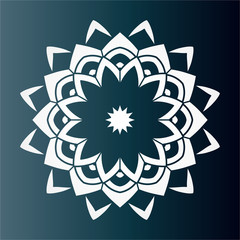 Openwork pattern mandala.