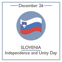Slovenia Independence and Unity Day. December 26