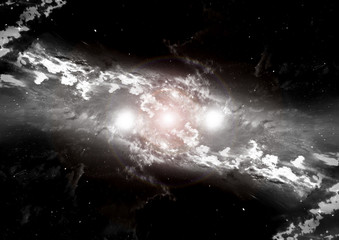 galaxy in a free space