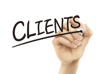 Clients written by hand
