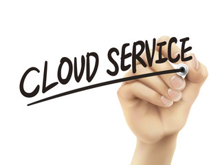 Cloud service written by hand