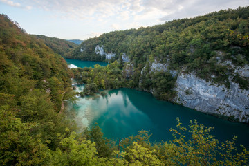 Naklejka na ściany i meble Amazing view of the Plitvice Lakes National Park, Croatia