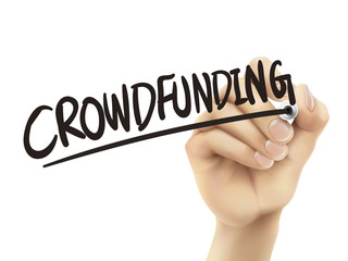 Crowdfunding written by hand
