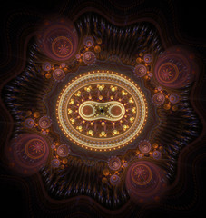 Abstract fractal ornament