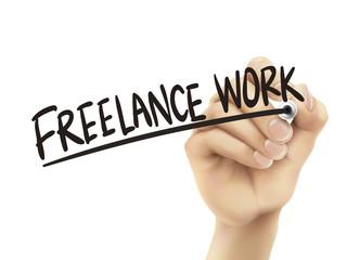 Freelance work written by hand