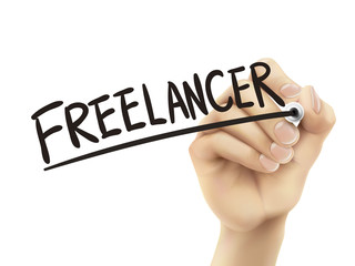 Freelancer written by hand