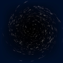 funnel of the stars in outer space. vector illustration .