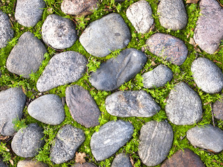 texture stone on the road