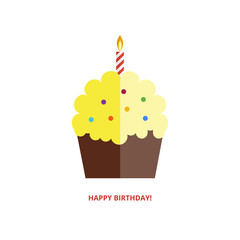 Happy birthday greeting card