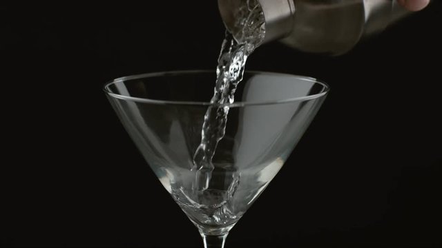 Pouring a martini, slow motion; shot on Phantom Flex 4K at 1000 fps